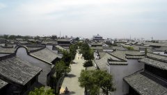市楼顶上看古城.台儿庄旅游随拍