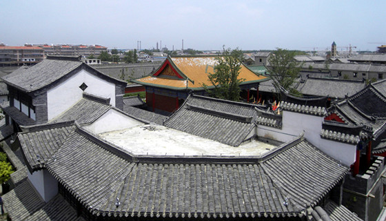 台儿庄古城鸟瞰图