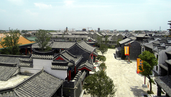 台儿庄古城鸟瞰图