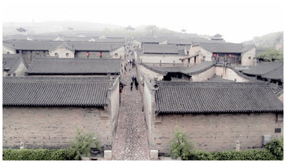 山西晋派建筑风格的民居全景图 山西的晋派建筑