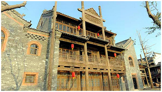 <a href='https://www.0632jj.cn/tezyh/' target='_blank'><u>台儿庄运河</u></a>古城景区内的晋派建筑山西会馆晋元号 台儿庄古城晋派建筑晋元号