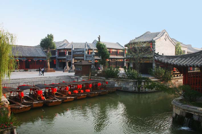 中华古水城英雄台儿庄的风景