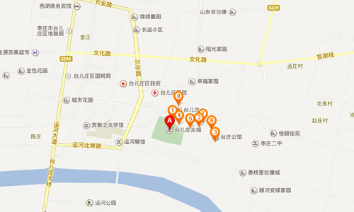 枣庄市内台儿庄古城自驾游