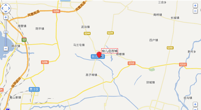 枣庄旅游必去景点台儿庄古城地图
