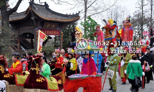 春节台儿庄古城门票价格之春节台儿庄古城景象