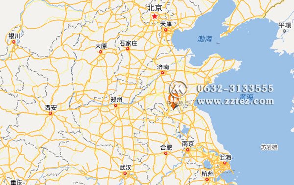 台儿庄古城在山东省在南端