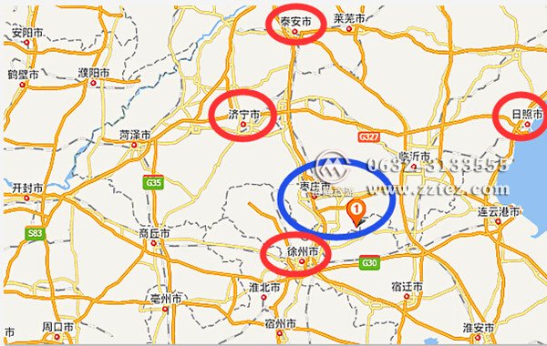 台儿庄古城在山东省南端的枣庄市