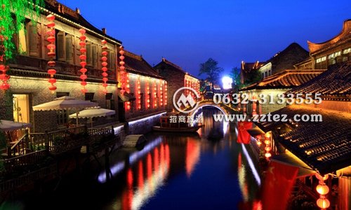 看夜景方便的台儿庄古城住宿 -美轮美奂的台儿庄古城