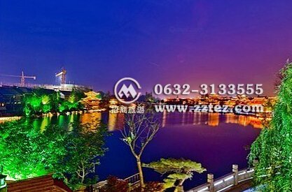 台儿庄古城景区内含早餐的住宿推荐 古城夜景 台儿庄古城景区内含早餐的住宿推荐