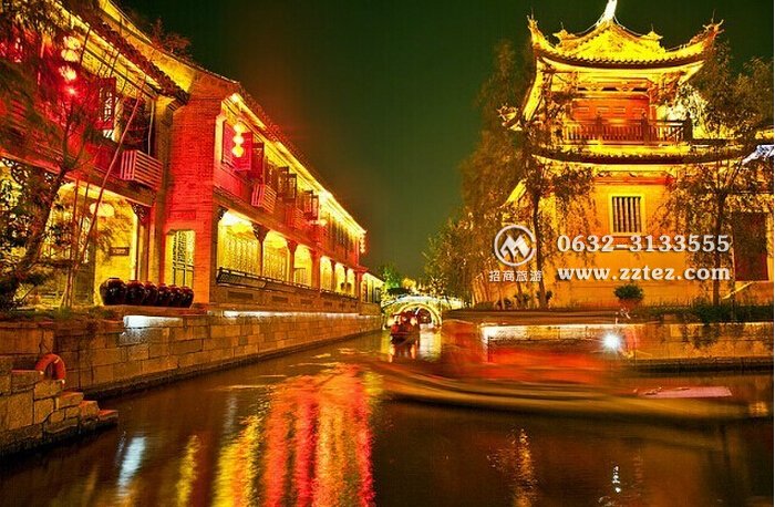 选择台儿庄古城景区内住宿 台儿庄古城夜景 选择台儿庄古城景区内住宿 五大理由