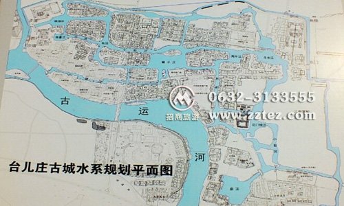 枣庄台儿庄古城住宿位置 枣庄台儿庄古城游览图