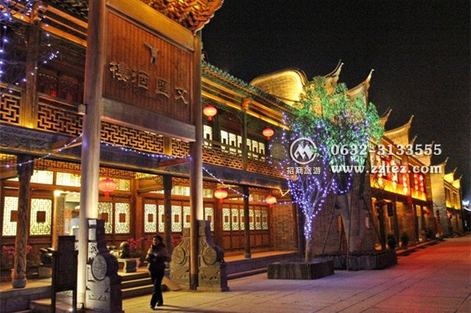 台儿庄豪华二日游-台儿庄古城夜景