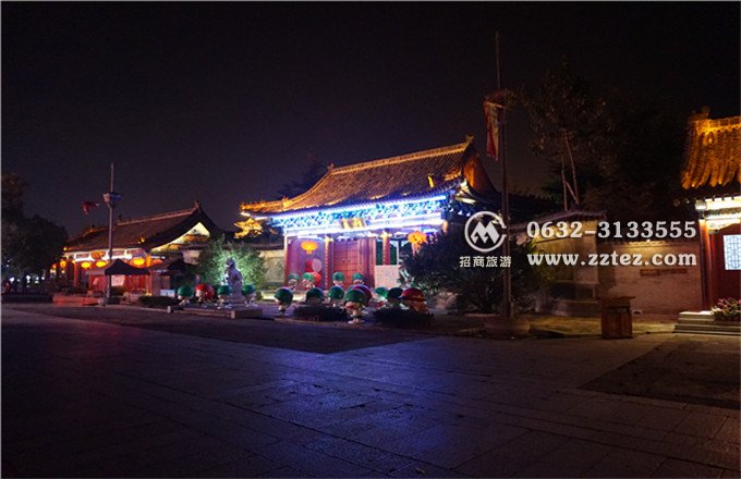 台儿庄古城参将署夜景 台儿庄古城参将署夜景