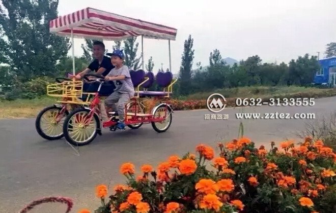 山亭翼云石头部落环湖自行车