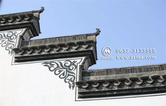 台儿庄古城内的徽派建筑