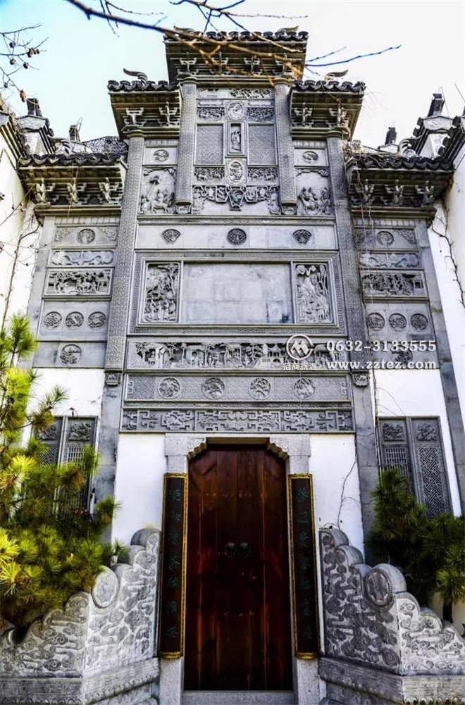 台儿庄古城内的徽派建筑