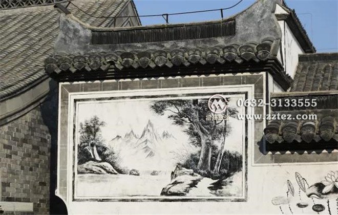 台儿庄古城内的徽派建筑