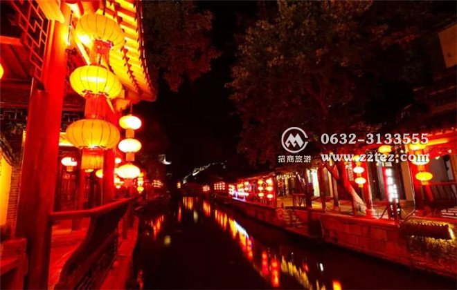 台儿庄古城夜景