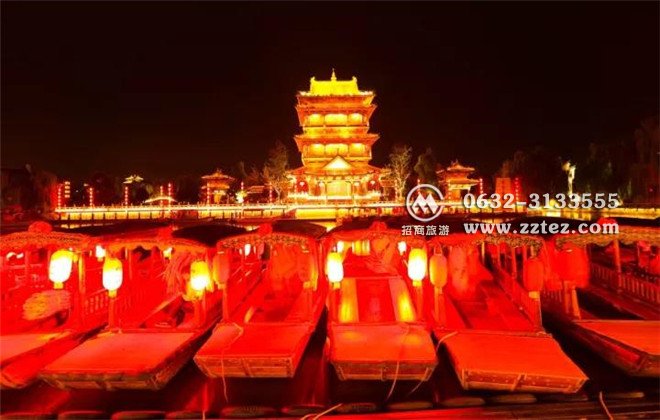 台儿庄古城夜景