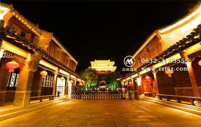 台儿庄古城夜景