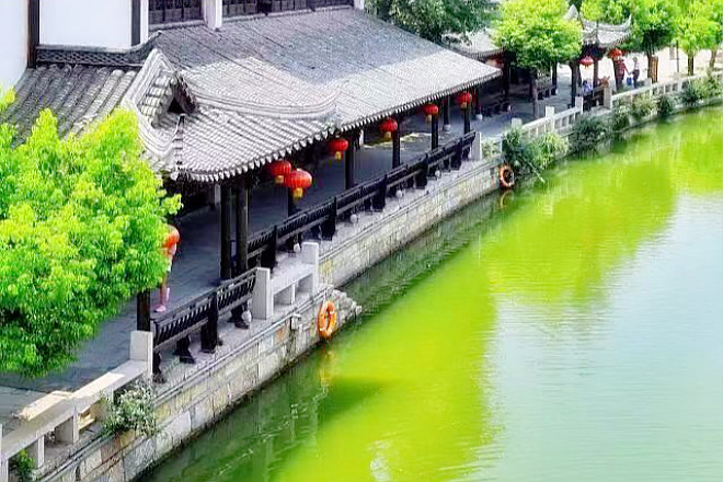 台儿庄古城运河街市景区 台儿庄古城运河街市景区