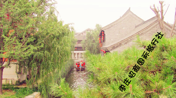 台儿庄古城的水街水巷 台儿庄古城游船