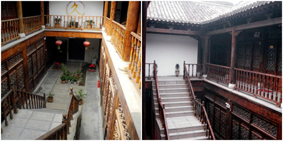 枣庄台儿庄古城景区内特价客栈“久和雅舍” 台儿庄古城住宿推荐久和雅舍的走廊